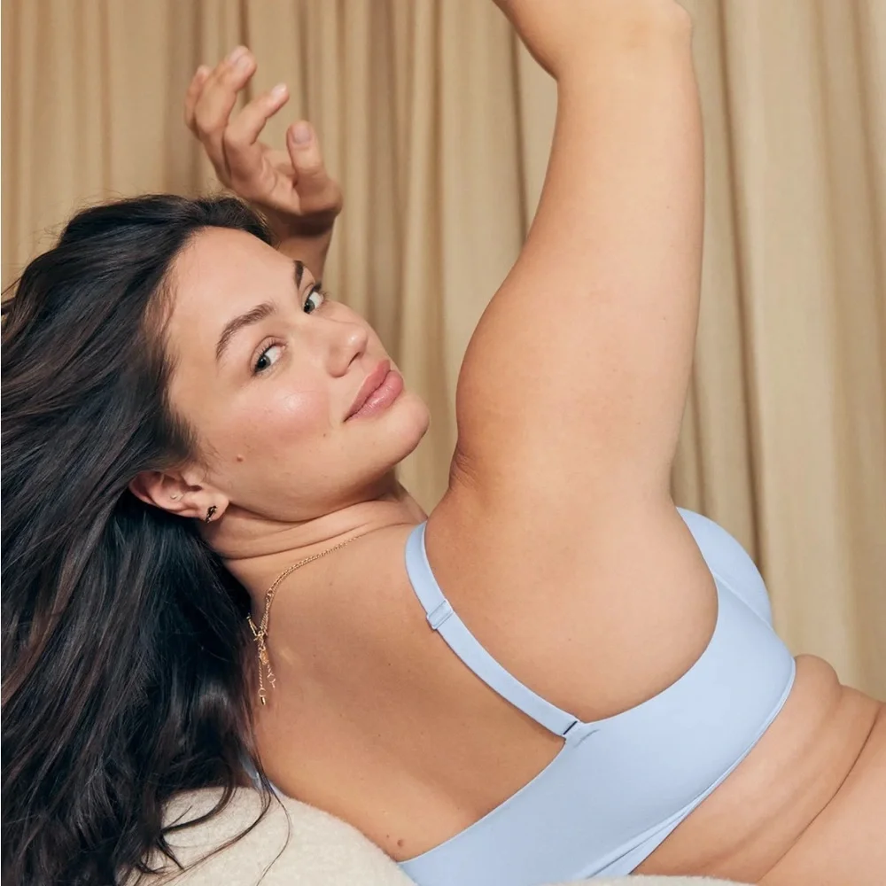 NWOT,Aerie Smoothez lace Sky Blue Women's Bra,Size 42 D